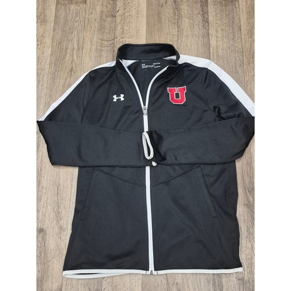 Under‎ Armour Utah Utes Jacket Womens Small Full Zip ColdGear Black 122 - Picture 1 of 5